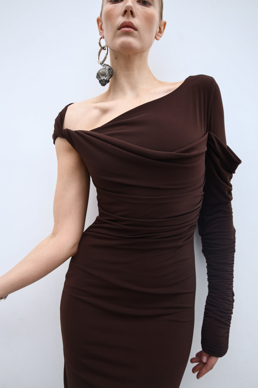 Fitted Knit Dress BOA wetland