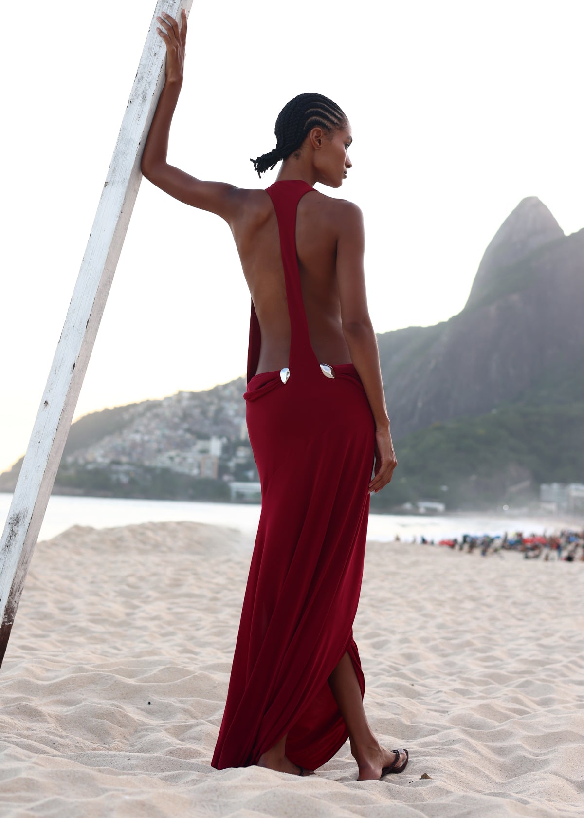 blood red maxi dress Fashion Brand Company Blood Stripe Maxi Dress Jardn Montrose