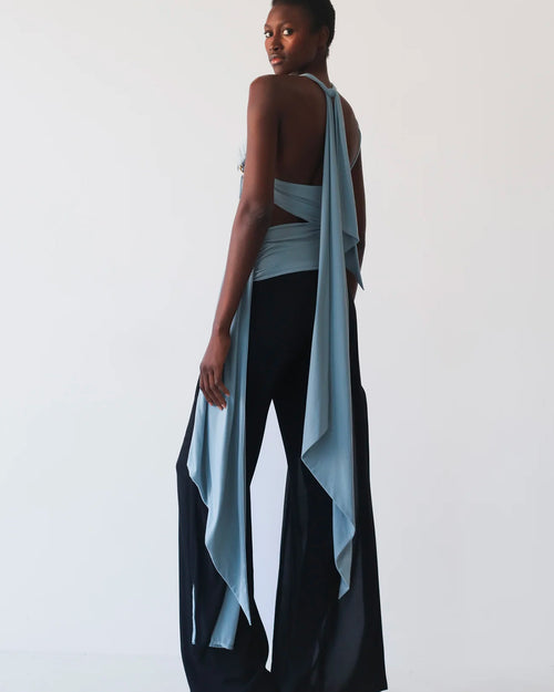 ASTRA Gathered Top Island Blue