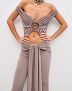 BARAKAH Warm Grey Jumpsuit