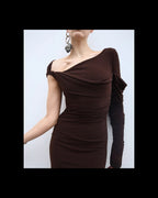 BOA Dress Dark Choco