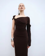 BOA Dress Dark Choco