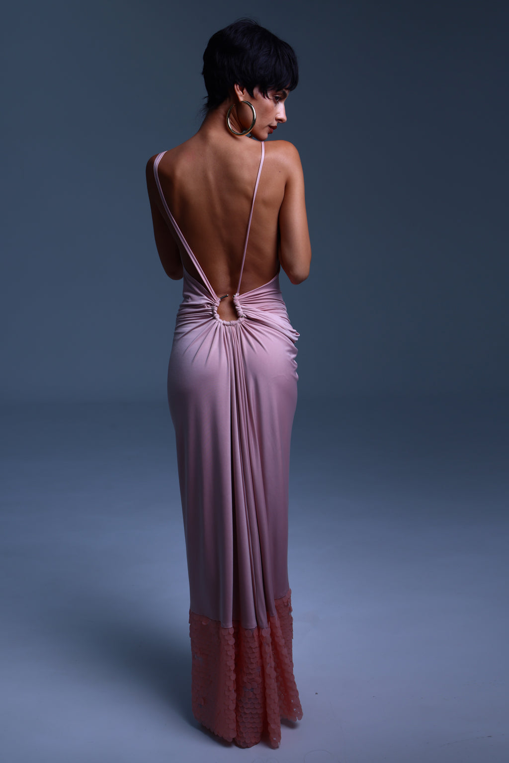 KOLPOS dress by BOCHEVA, back view