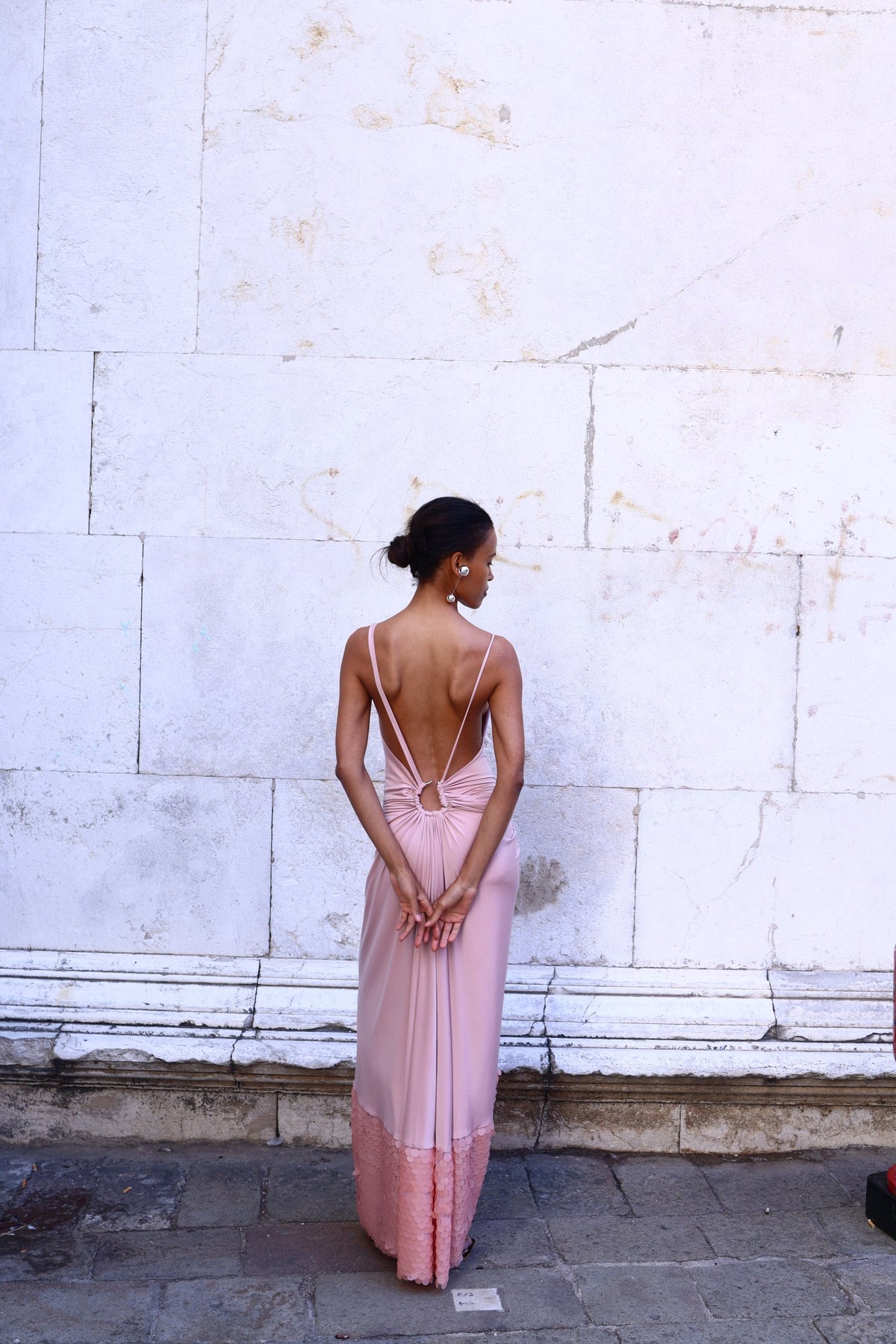KOLPOS dress by BOCHEVA, back, Venice