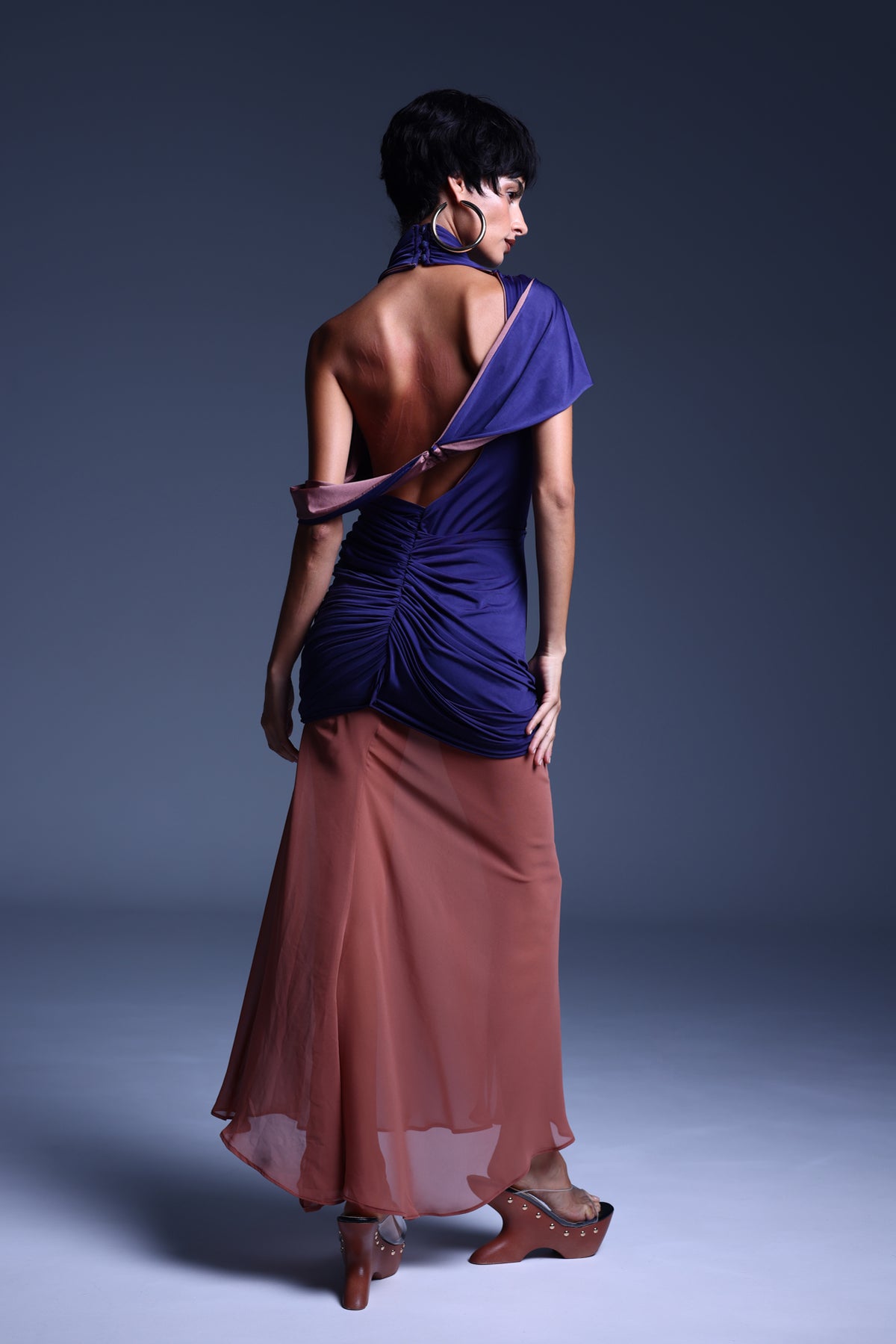 NON FINITO dress by BOCHEVA, back view