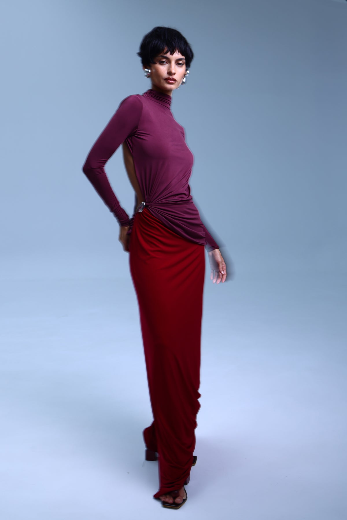 PIEGA TESA dress by BOCHEVA, front view