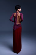 PIEGA TESA dress by BOCHEVA, back view