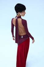 PIEGA TESA dress by BOCHEVA, open back detail