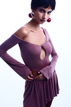 SEDUTA mini dress by BOCHEVA, neckline detail