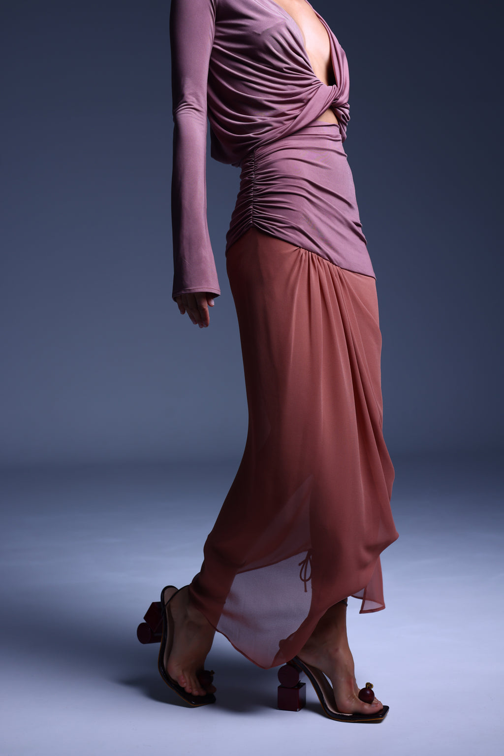 TORSIONE set by BOCHEVA, skirt in motion