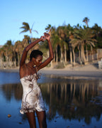 DEVIKA Dress Floral Sequin