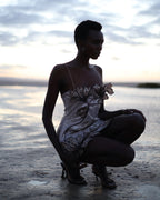 DEVIKA Dress Floral Sequin