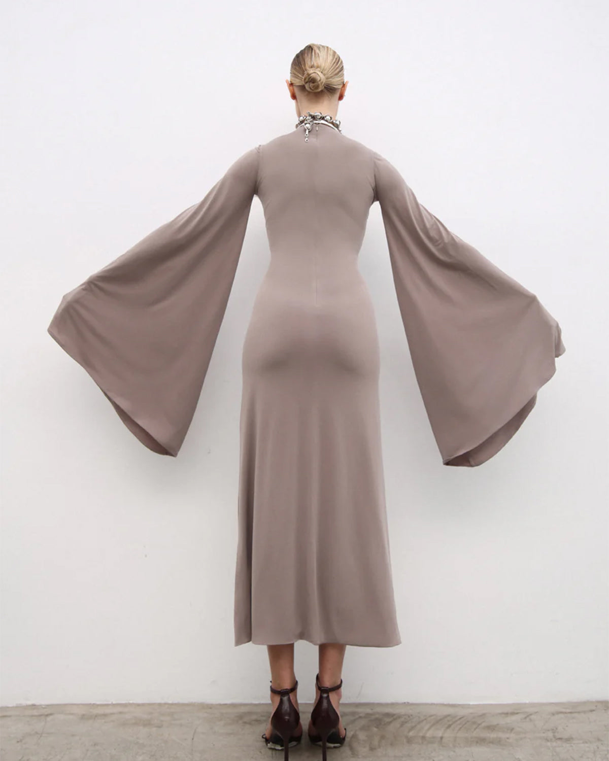 HANAN Dress Warm Grey