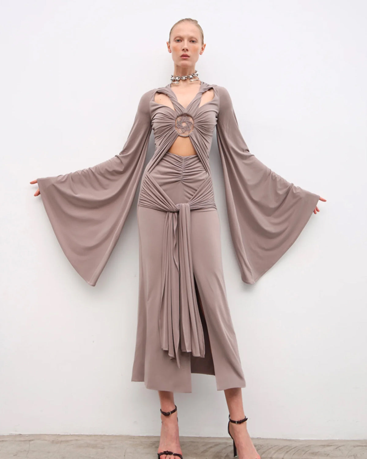 HANAN Dress Warm Grey
