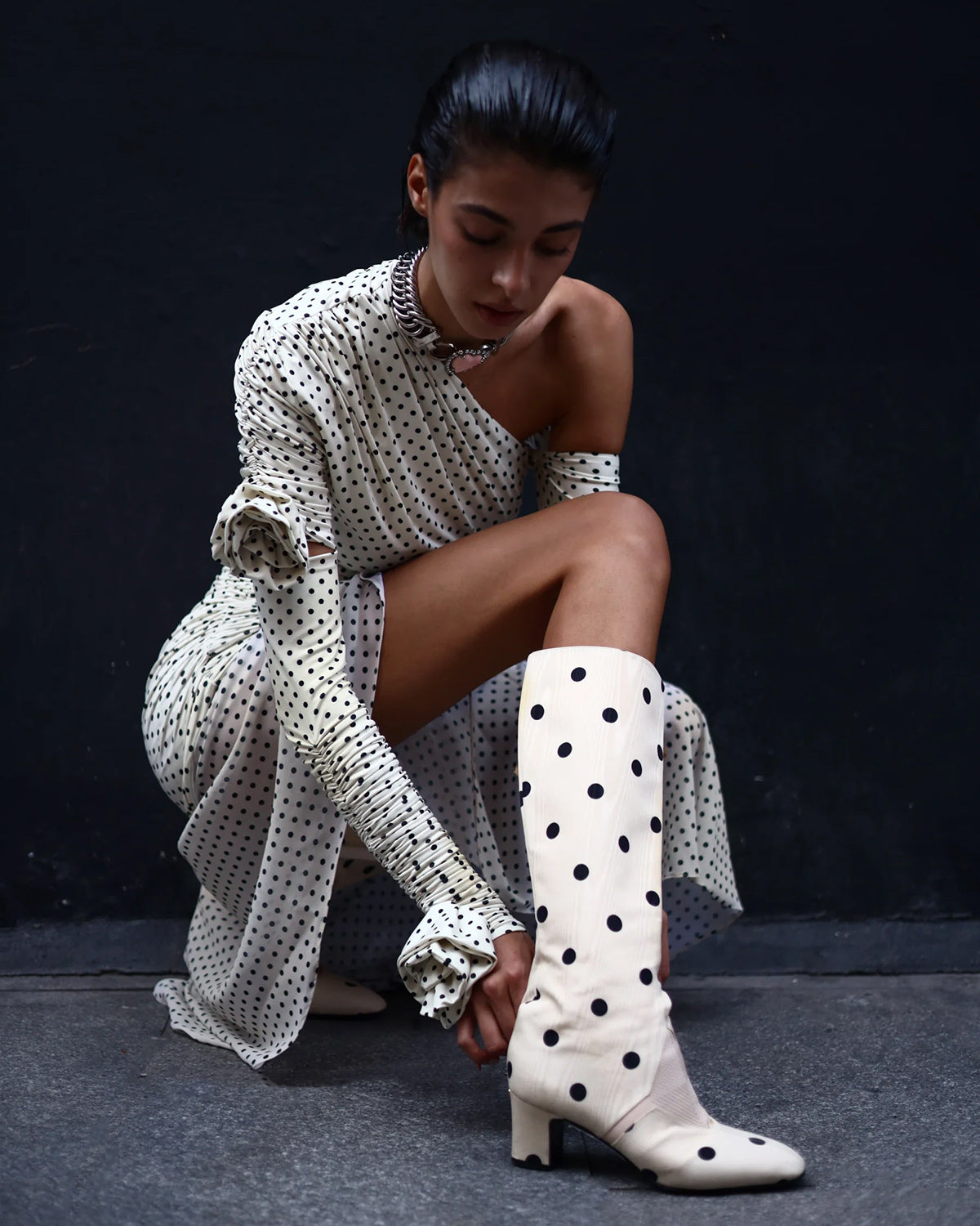 MADREMONTE Dress Polka Dots