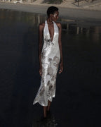 VEDA Dress Floral Sequin